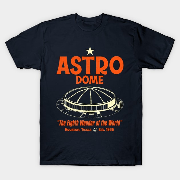 Astrodome Defunct Baseball Stadium T-Shirt by darklordpug